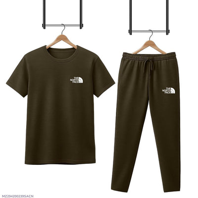 2Pcs Mens Printed Interlock Tracksuit