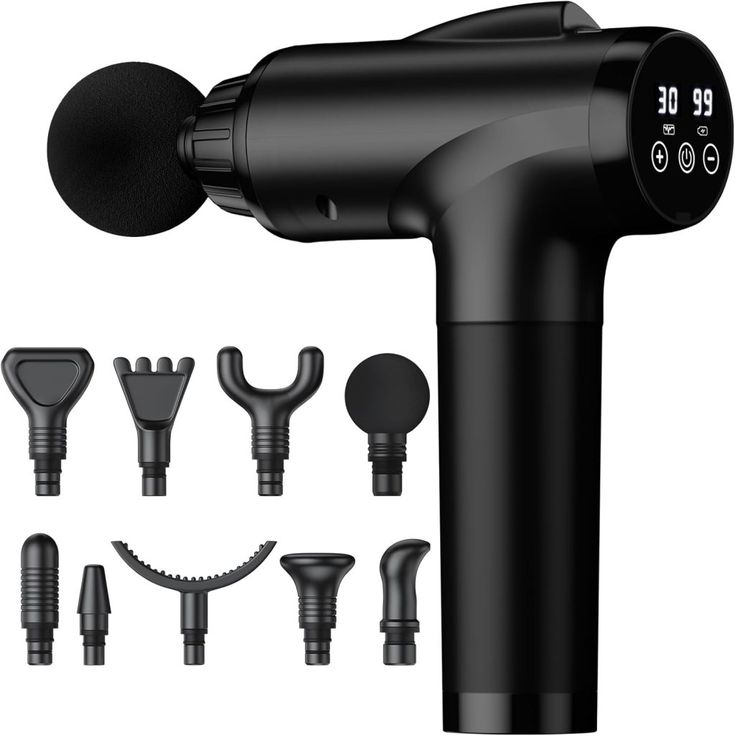 Black Mini Fascial Gun Deep Muscle Massager