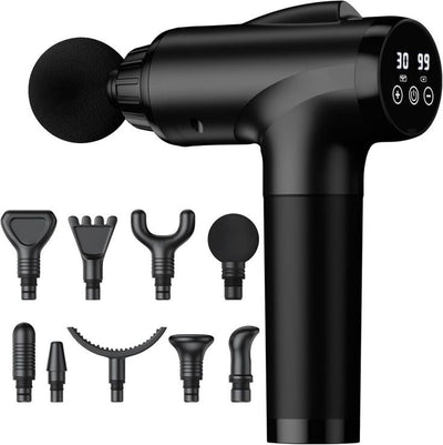 Black Mini Fascial Gun Deep Muscle Massager