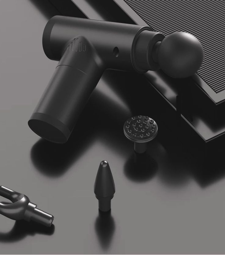Black Mini Fascial Gun Deep Muscle Massager